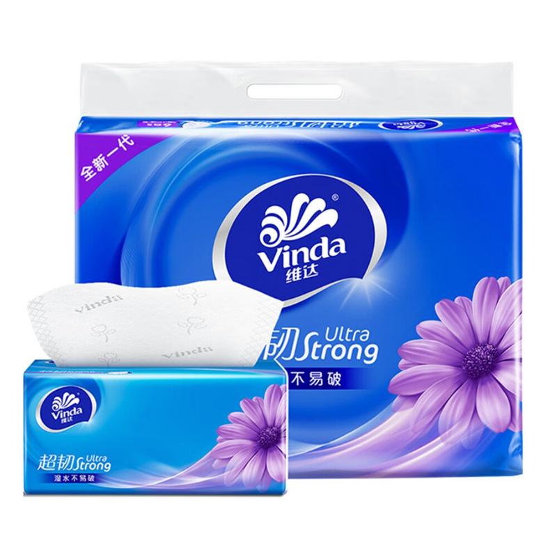 维达(Vinda)V2239 超韧软包抽纸 3层 130抽 6包/提(单位:提)